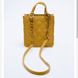 Zara mini shopper tote purse